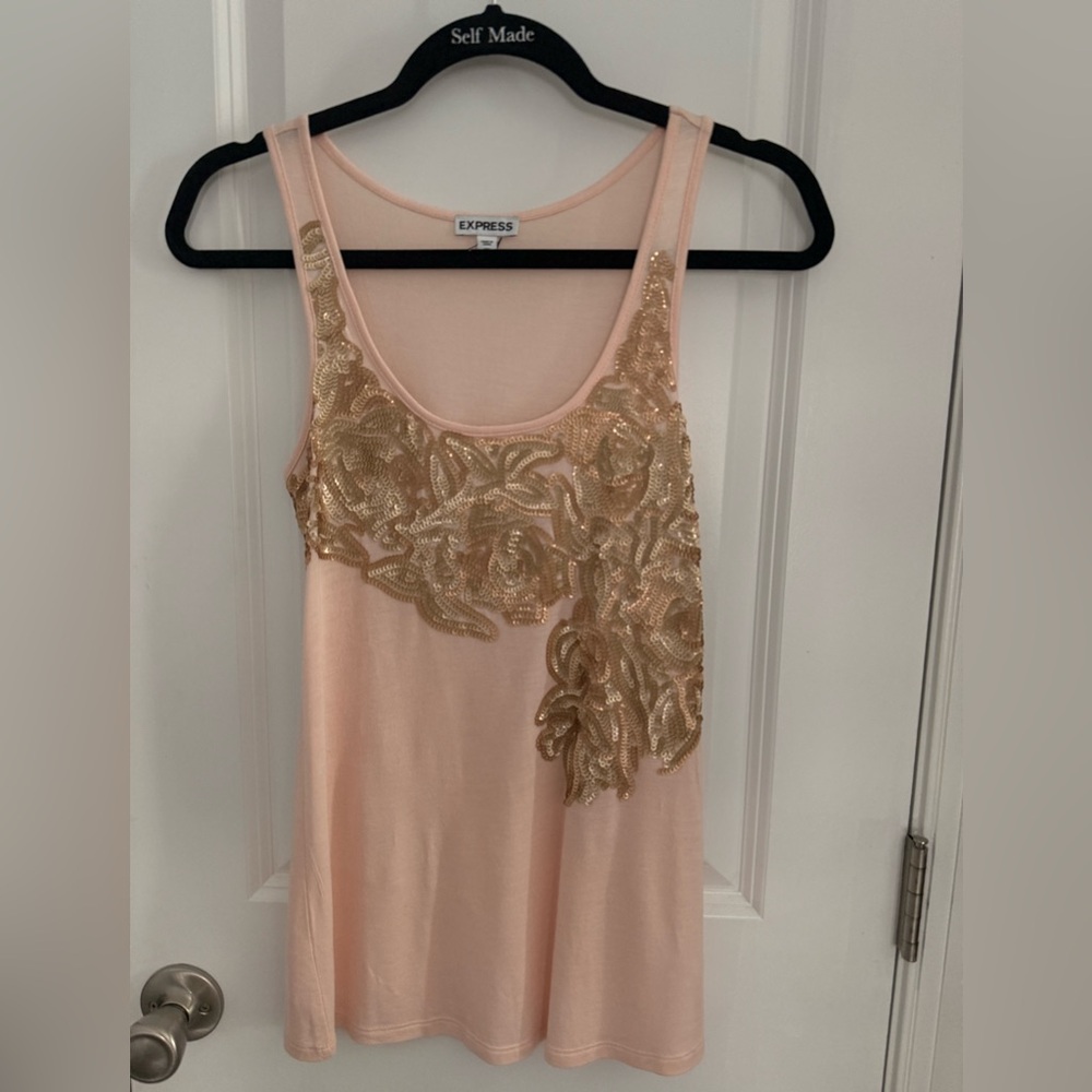 Express women’s size: XS Sleeveless sequin Blouse-Style Tunic